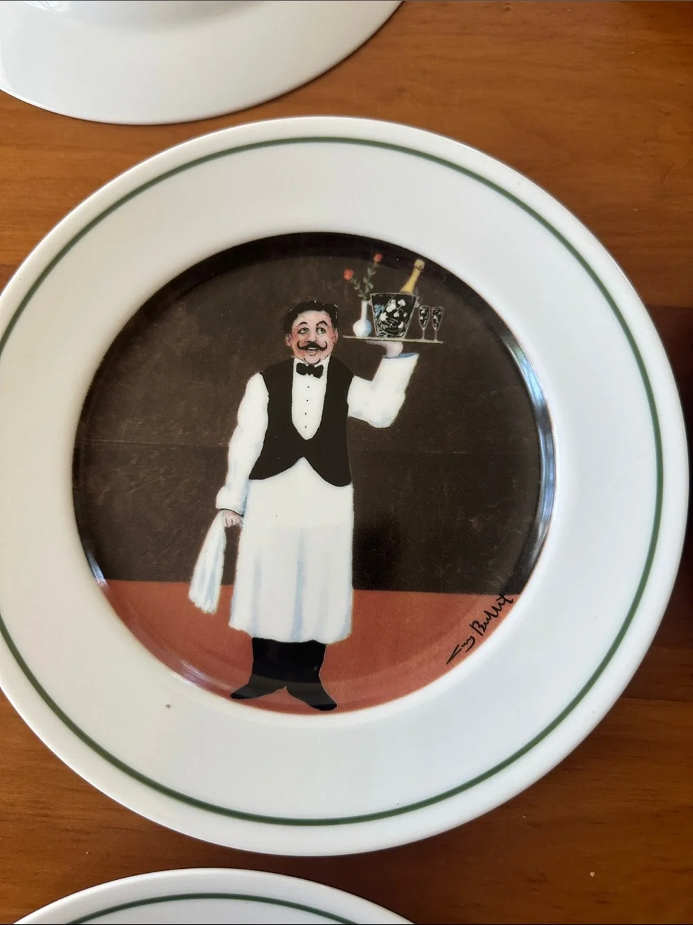 6 Vintage Williams Sonoma Guy Buffet Sommelier Series 7.75” Salad Plates